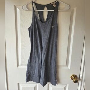 Victoria's Secret Tank‎ Top XS Gray Heart Open Back
